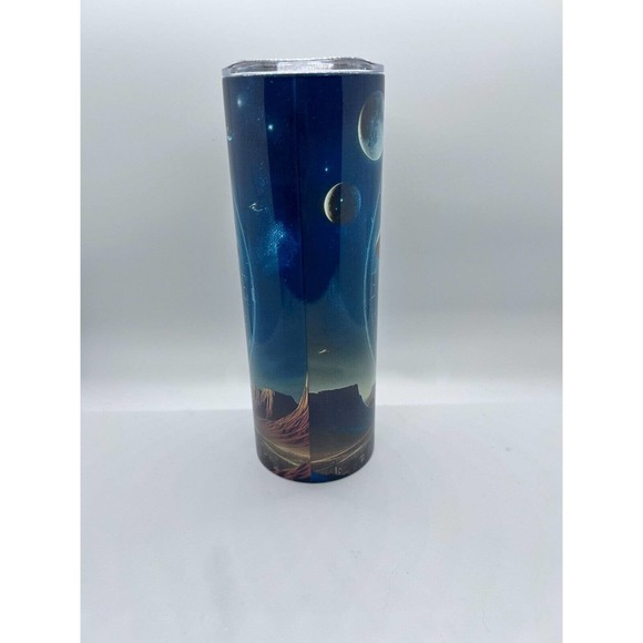 Area 51 20 oz Skinny Tumbler Custom Made, New with Straw and Lid - Picture 3 of 4